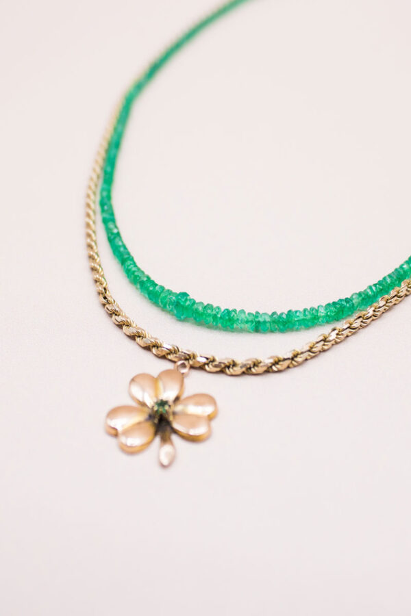 Junkyard-Gem-Emerald-and-9ct-Gold-Necklace-Stack