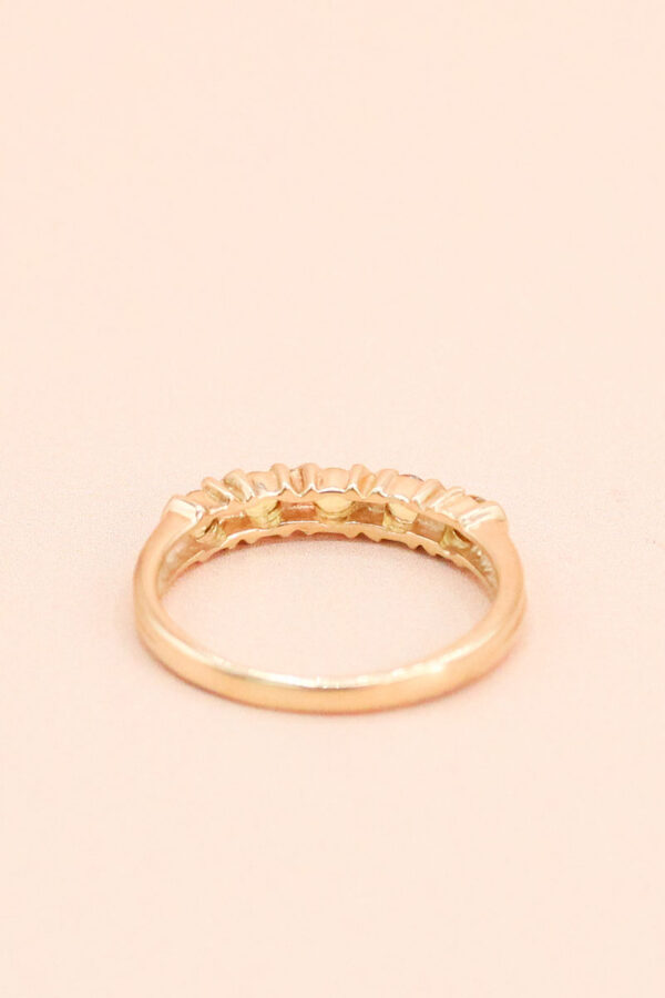 Junkyard Gem 9ct Gold Yellow Sapphire Stacking Ring