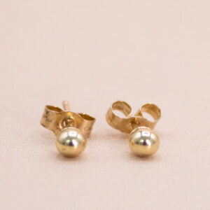 9ct Gold Tiny Ball Earrings
