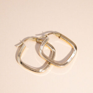9ct Gold Square Hoops